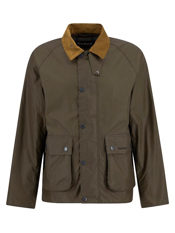 Barbour Men's Beacon Sports Wax Jacket - Olive | British Attire
