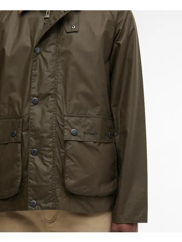 Barbour Men's Modern Bedale Wax Jacket - Beech/Highland Loch Image 7