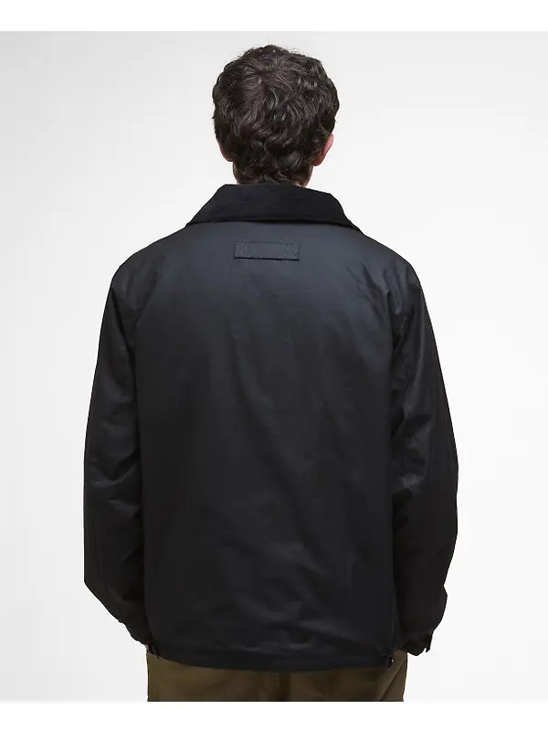 Barbour Men's Re-Engineered Utility Bedale Wax Jacket - Black Image 4