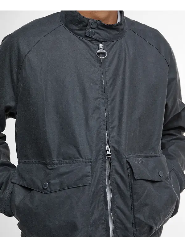 Barbour Men's Royston Wax Jacket - Grey Image 6