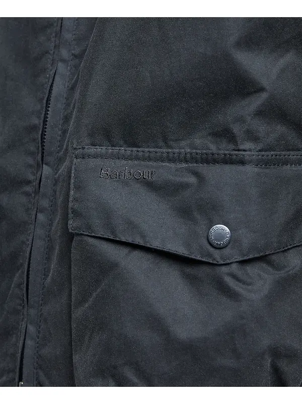 Barbour Men's Royston Wax Jacket - Grey Image 7