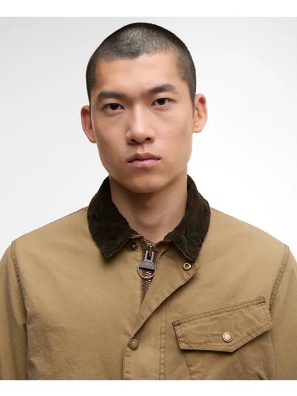 Barbour International Men's Drifter Washed Wax Jacket - Sand Image 5