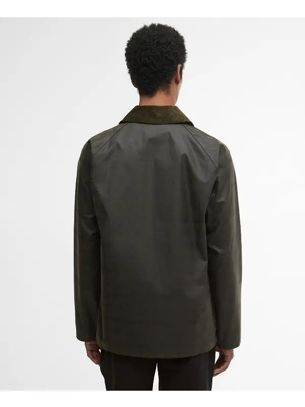 Barbour Men's Tartan Ambleside Wax Jacket - Archive Olive Tartan Image 4