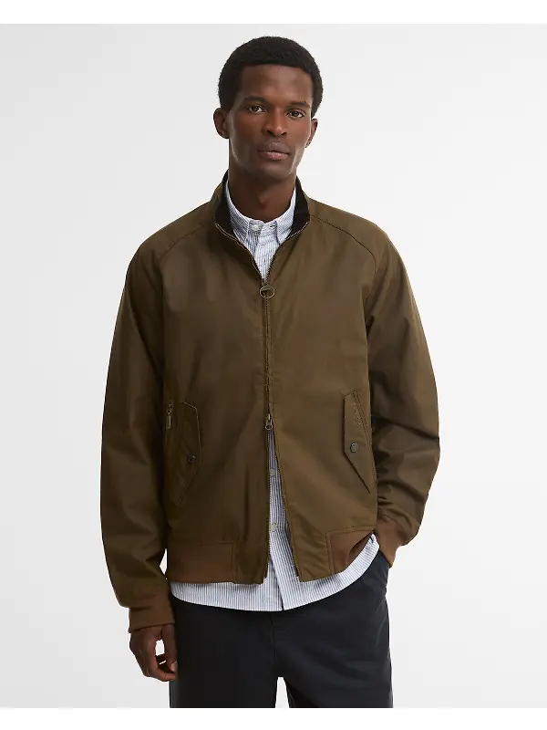 Barbour Men's Chelsea Blouson Wax Jacket - Brown Image 2