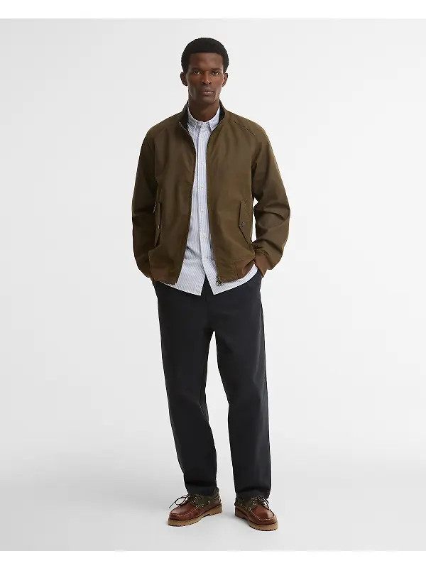 Barbour Men's Chelsea Blouson Wax Jacket - Brown Image 3