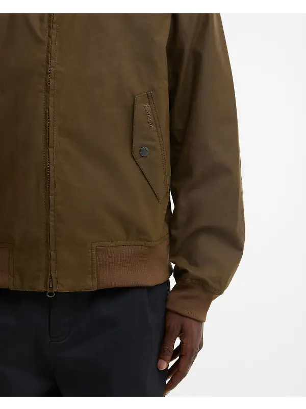 Barbour Men's Chelsea Blouson Wax Jacket - Brown Image 6