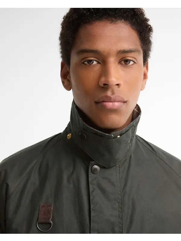 Barbour Men's Icons Spey Wax Jacket - Sage Image 5
