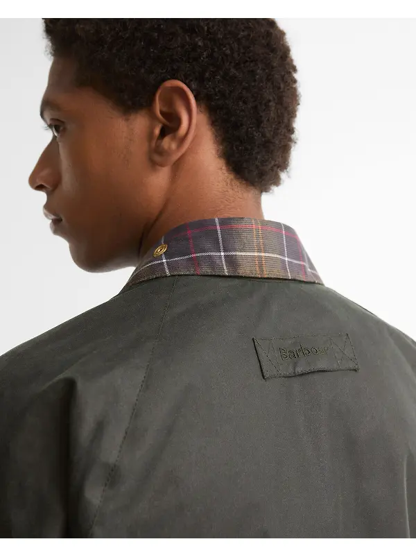 Barbour Men's Icons Spey Wax Jacket - Sage Image 7