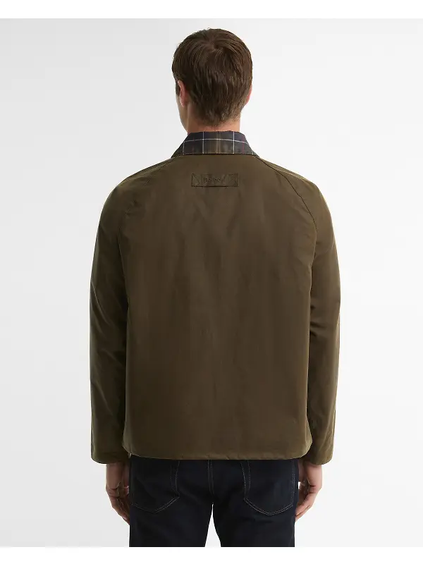 Barbour Men's Icons Spey Wax Jacket - Beech Image 4