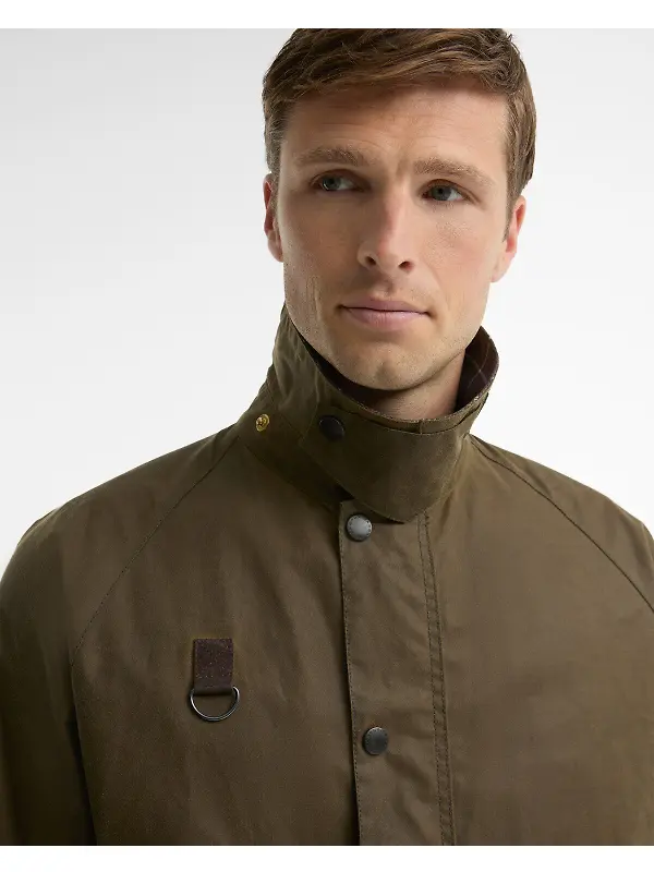Barbour Men's Icons Spey Wax Jacket - Beech Image 5