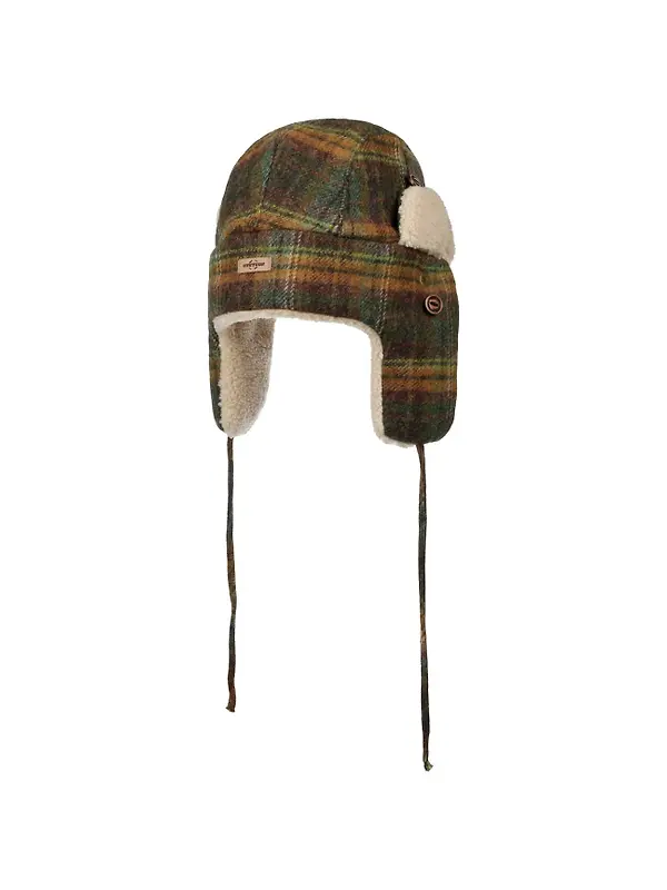 Stetson Meadville Bomber Aviator Hat - Green/Dark Orange Image 4