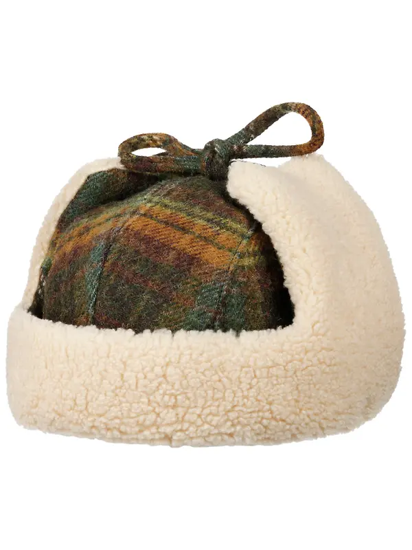 Stetson Meadville Bomber Aviator Hat - Green/Dark Orange Image 8