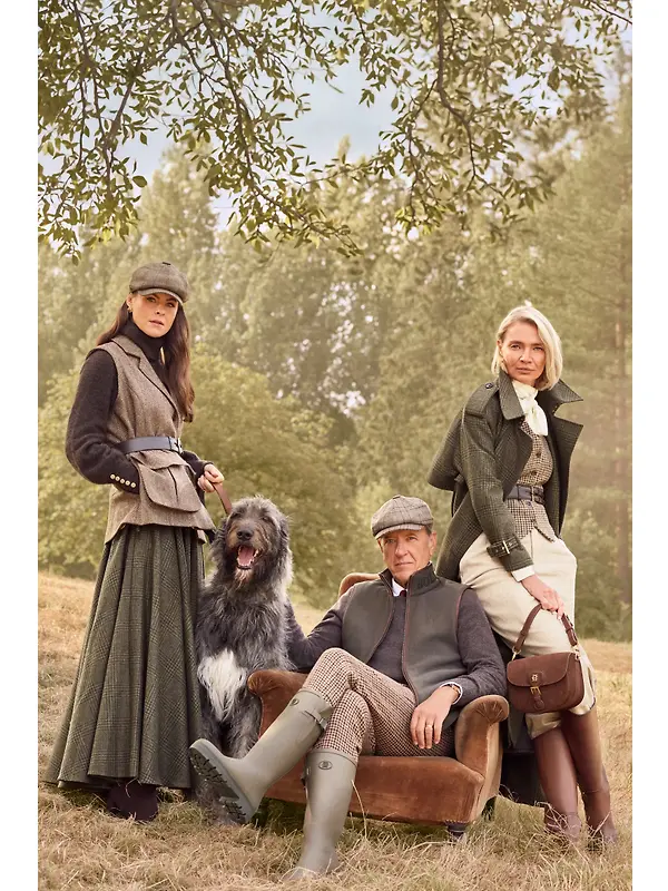 Holland Cooper Men's Farnley Wellingtons - Hunter Green Image 3