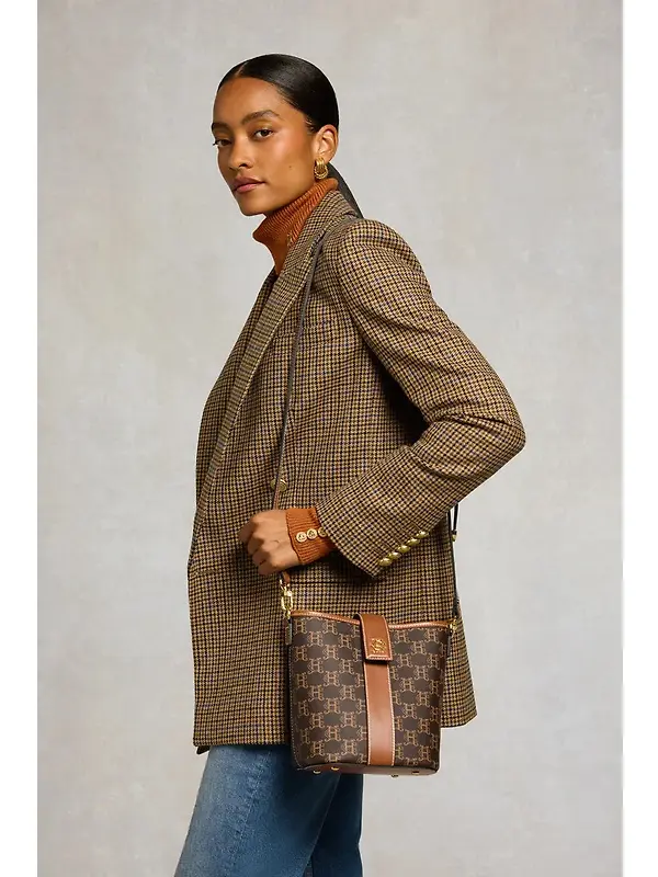 Holland Cooper Women's Milan Mini Bucket Bag - Tan Monogram Image 2
