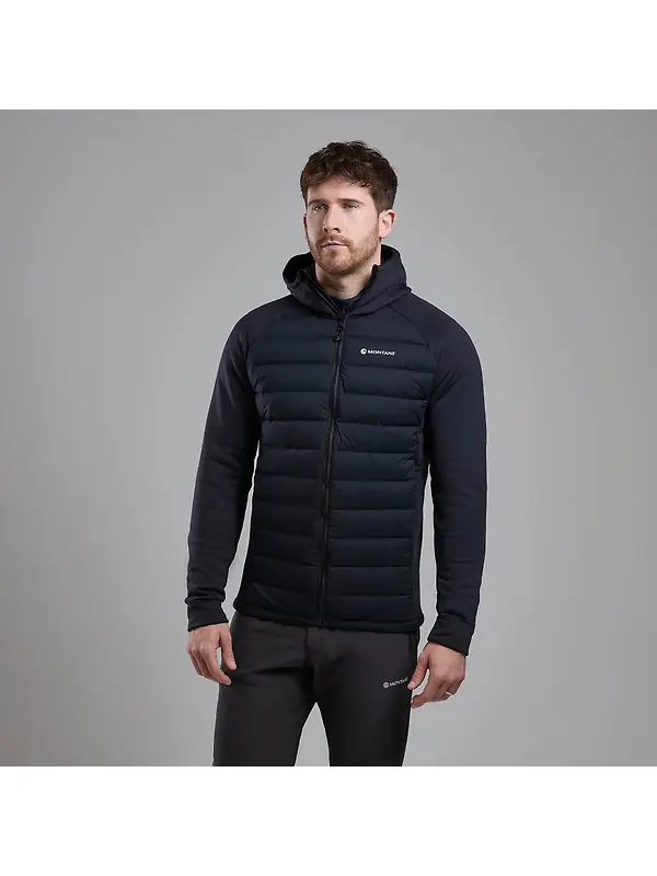Montane Men's Composite Hooded Down Jacket - Black Image 2