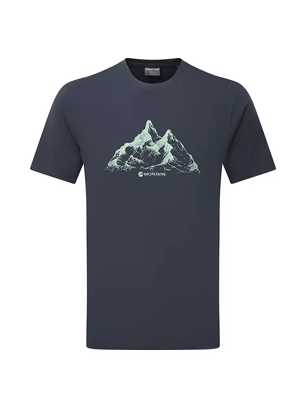 Montane Men's Dual Mountain T-Shirt - Eclipse Blue Image 1