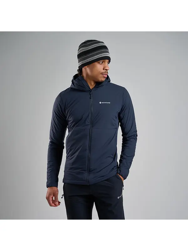 Montane Men's Fireball Lite Insulated Hooded Jacket - Eclipse Blue Image 2