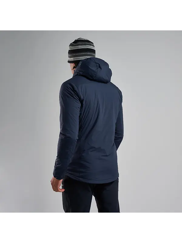 Montane Men's Fireball Lite Insulated Hooded Jacket - Eclipse Blue Image 3