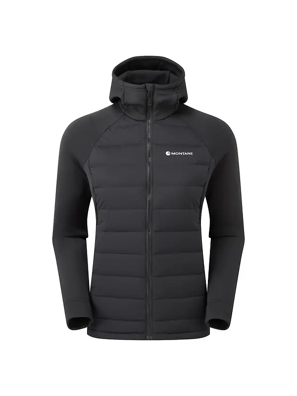 Montane Women's Composite Hooded Down Jacket - Black Image 1