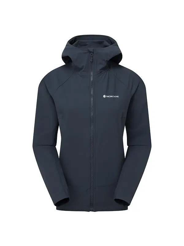Montane Women's Tenacity Hooded Softshell Jacket - Eclipse Blue Image 1