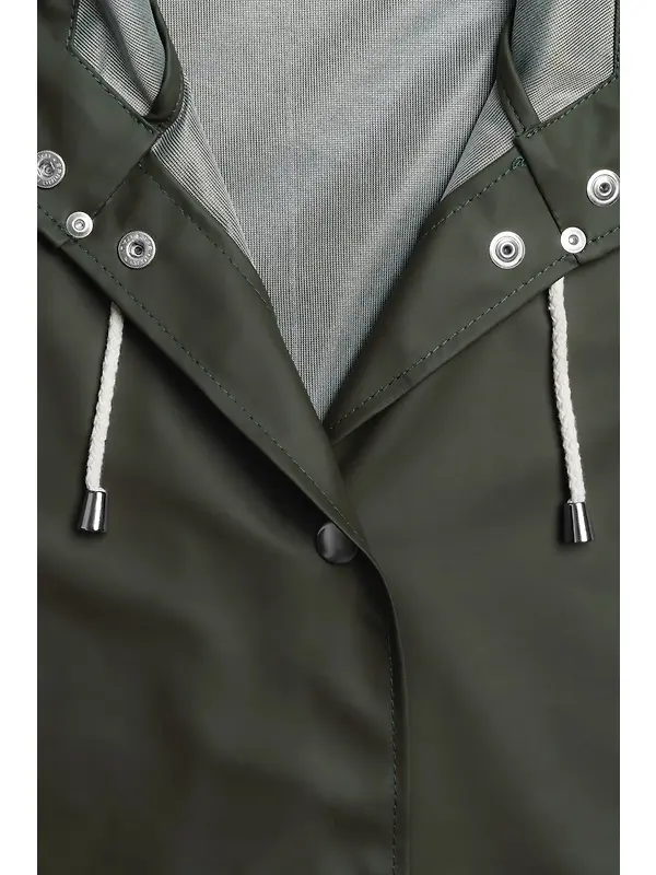 Stutterheim Women's Mosebacke Lightweight Raincoat - Green Image 4