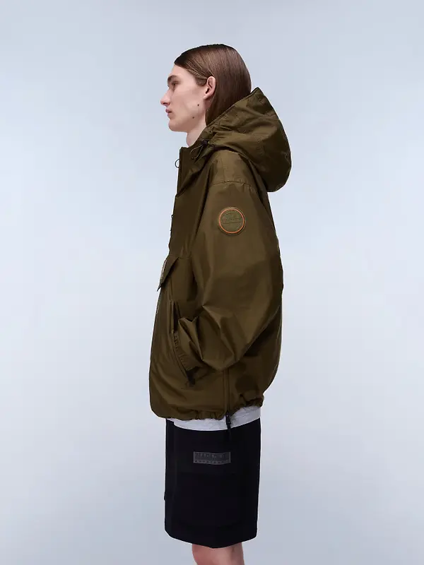 Napapijri Men's Rainforest Next Summer Anorak - Dark Green Olive Image 5