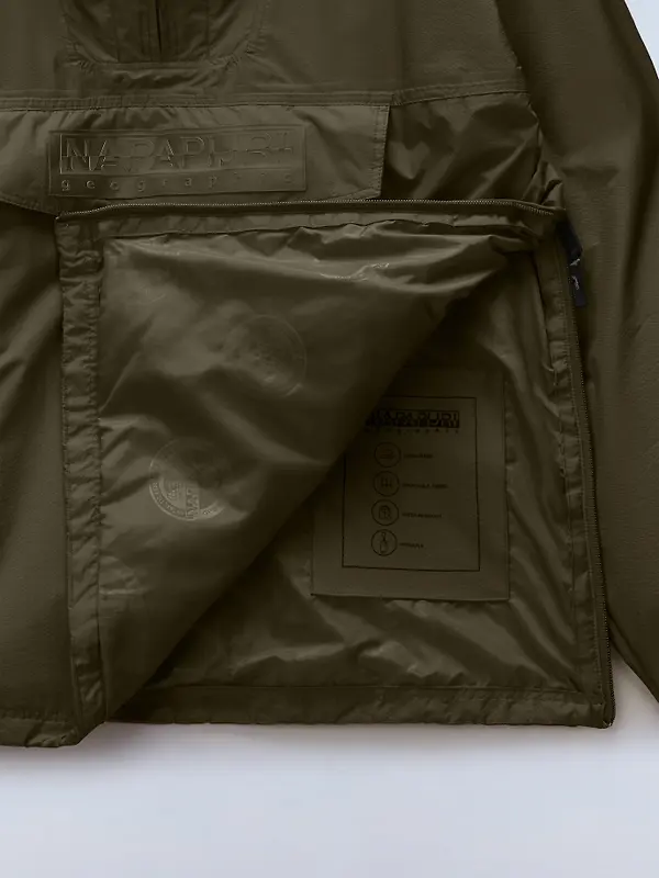 Napapijri Men's Rainforest Next Summer Anorak - Dark Green Olive Image 9