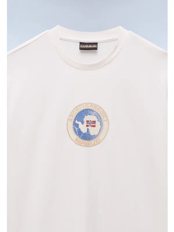 Napapijri Men's Phos T-Shirt - White Whisper Image 7