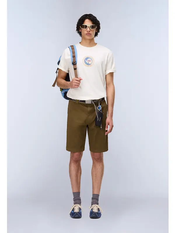 Napapijri Men's Phos T-Shirt - White Whisper Image 3