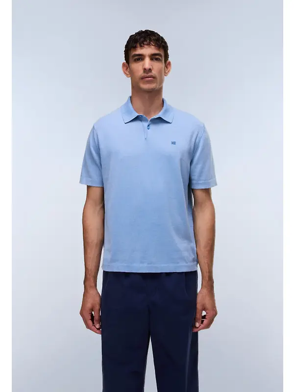 Napapijri Men's Hudson Polo Short Sleeve Jumper - Blue Jasper Image 4