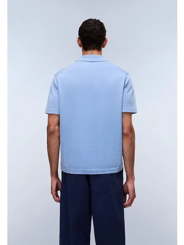 Napapijri Men's Hudson Polo Short Sleeve Jumper - Blue Jasper Image 5