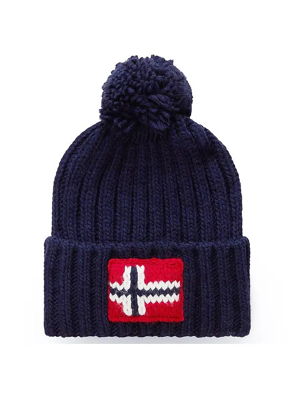 Napapijri Men's Semiury Bobble Beanie - Blue Marine Image 1