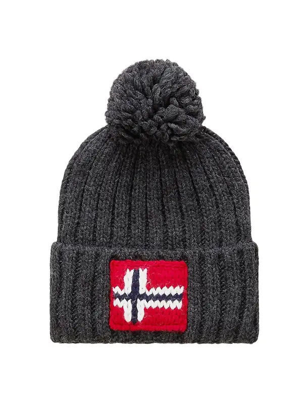 Product image of Napapijri Men's Semiury Bobble Beanie - Dark Grey