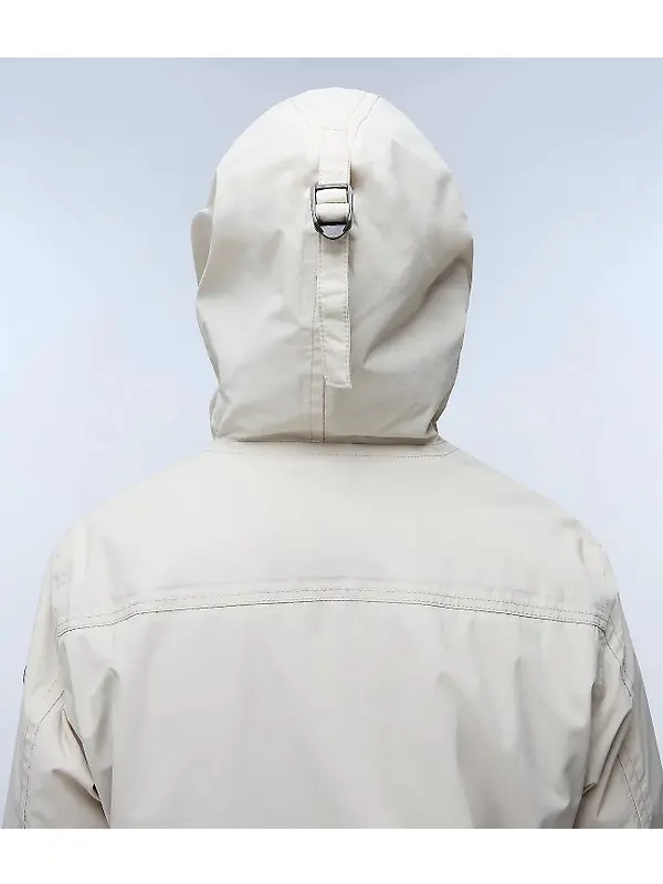 Napapijri Women's Rainforest Winter Anorak Jacket - Beige Silver Image 6