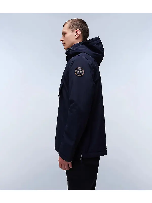 Napapijri Men's Rainforest Winter Anorak Jacket - Blue Marine Image 5