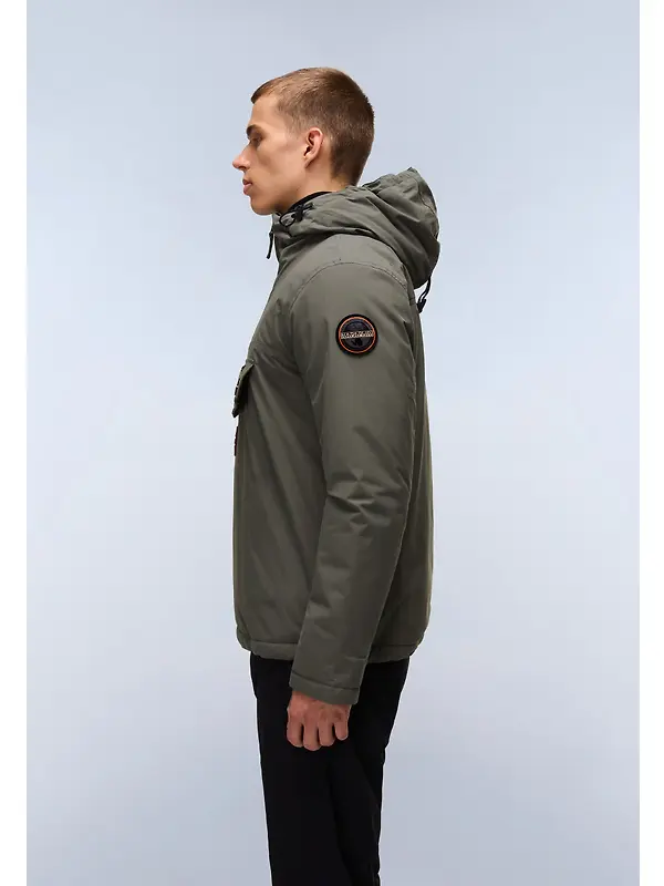 Napapijri Men's Rainforest Winter Anorak Jacket - Tea Leaf Image 4