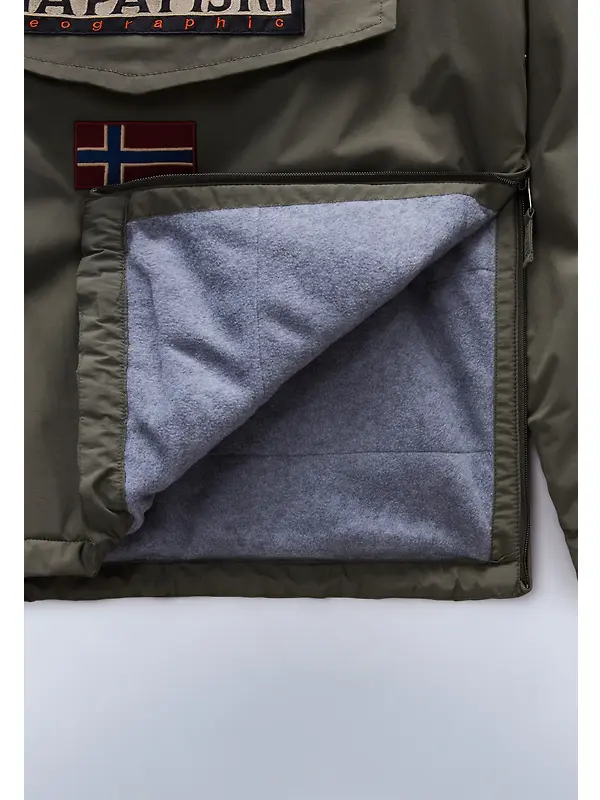 Napapijri Men's Rainforest Winter Anorak Jacket - Tea Leaf Image 8