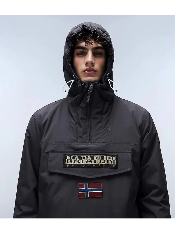 Napapijri Men's Rainforest Winter Anorak Jacket - Dark Grey Image 3