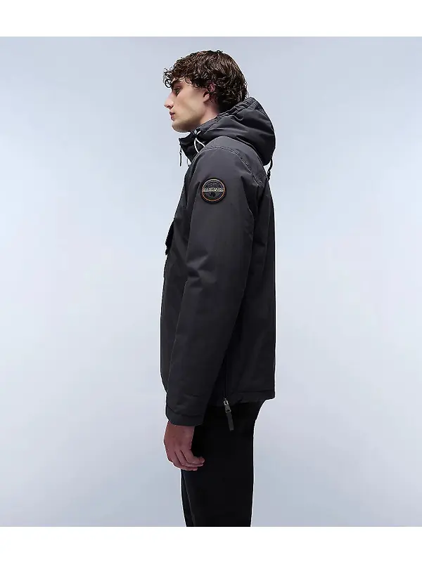 Napapijri Men's Rainforest Winter Anorak Jacket - Dark Grey Image 5