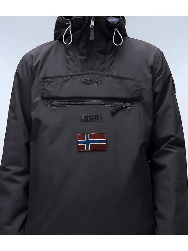 Napapijri Men's Rainforest Winter Anorak Jacket - Dark Grey Image 7