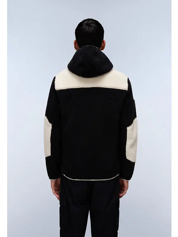 Napapijri Men's Yupik Full Zip Hooded Curly Fleece - Multi Image 5