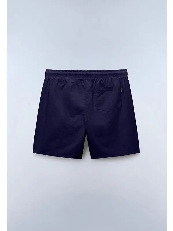 Napapijri Men's Box Logo Swim Shorts - Blu Marine Image 6