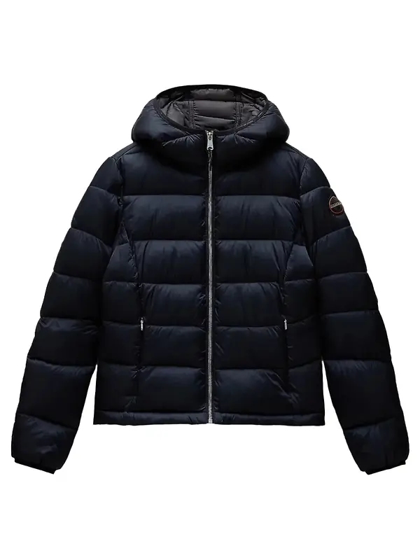 Product image of Napapijri Women's Aerons Rise Hooded Puffer Jacket - Black