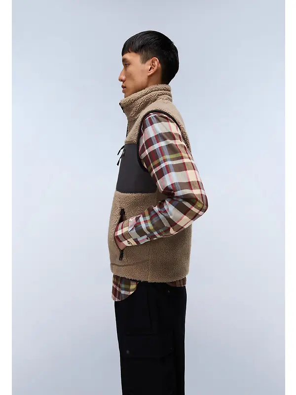 Napapijri Men's Yupik Curly Fleece Gilet - Multi Image 4