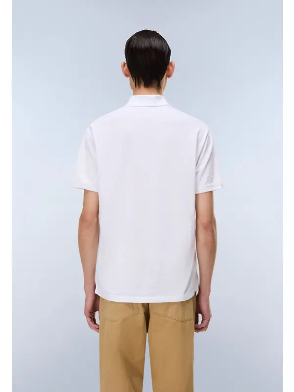 Napapijri Men's Ebea Short Sleeve Polo Shirt - Bright White Image 4