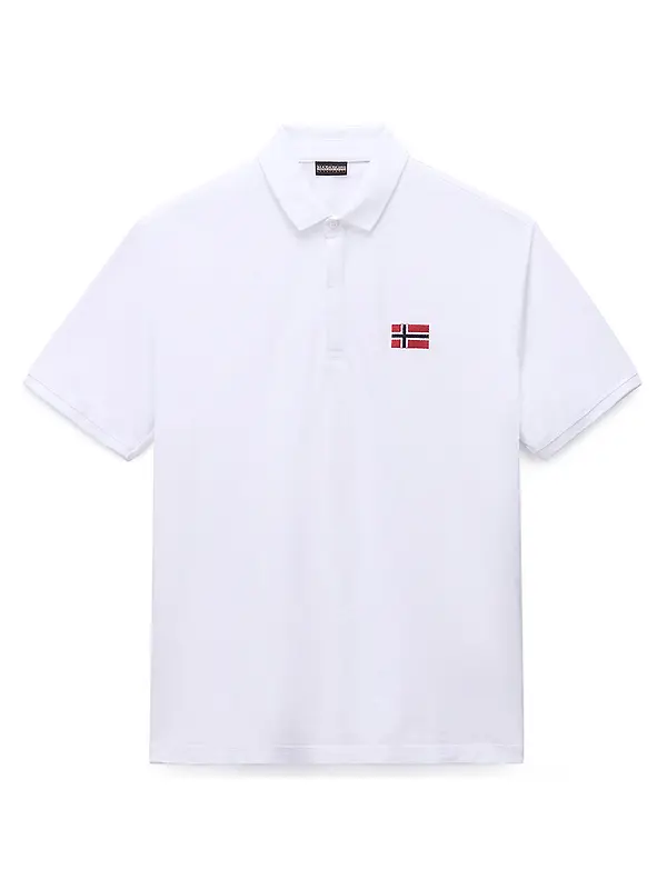 Napapijri Men's Ebea Short Sleeve Polo Shirt - Bright White Image 1