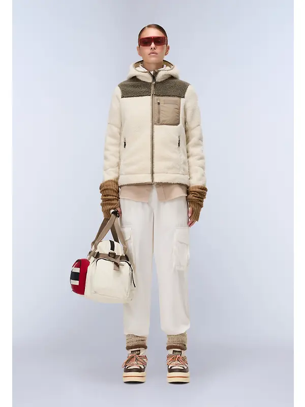 Napapijri Women's Yupik Original Hooded Curly Fleece - Beige Dimity Image 3