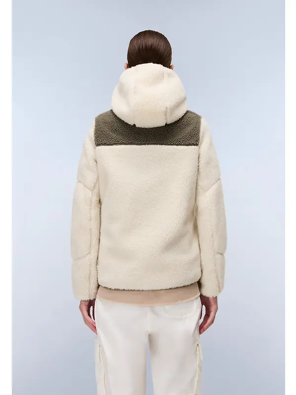 Napapijri Women's Yupik Original Hooded Curly Fleece - Beige Dimity Image 5