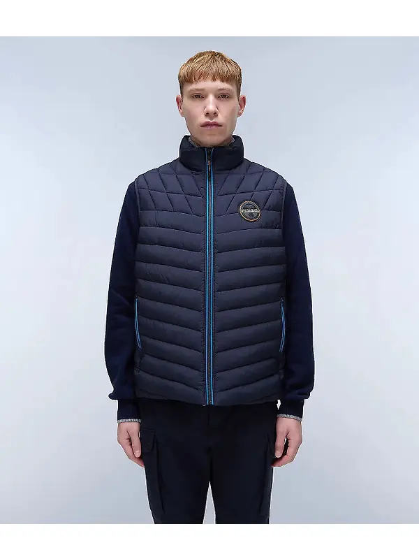 Napapijri Men's A-Lapaz Vest - Blue Marine Image 4