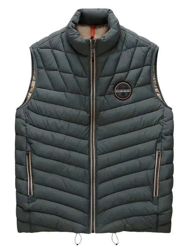 Product image of Napapijri Men's A-Lapaz Vest - Green Urban